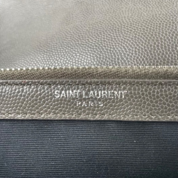 Saint laurent grey grain de poudre small crossbody/shoulder bag. - Picture 9 of 13